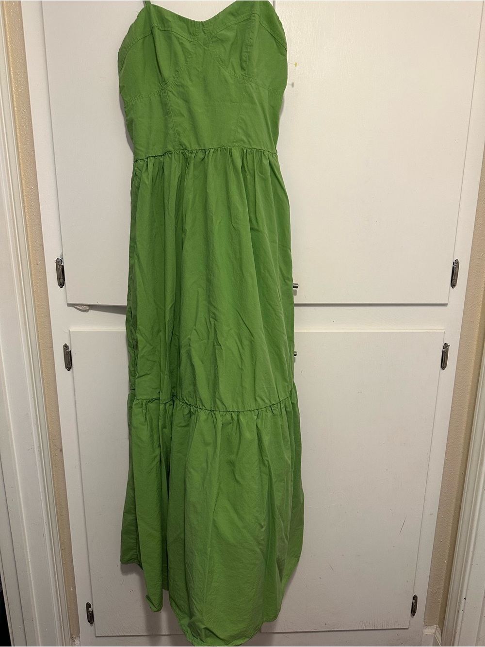 Green Tiered Maxi Dress - women Dresses